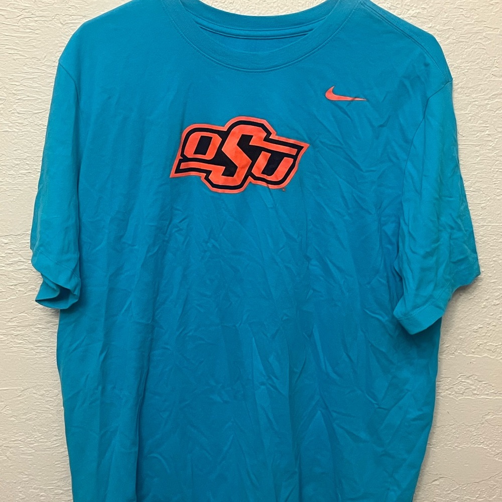 OSU COWBOYS Nike Tee Shirt teal color unisex size XL